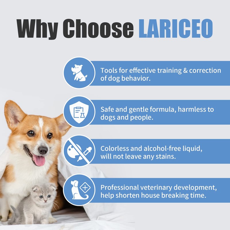 LARICEO 16.0oz Gentle Pet Training Solution for Dogs, Manages Urine
