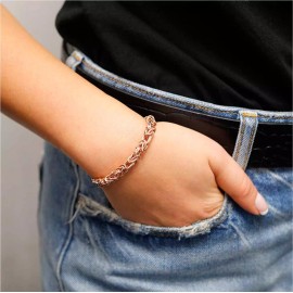 Verona Jewelers 18k Rose Gold Plated 925 Sterling Silver Adjustable Byzantine Bolo Bracelet