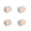 Zeller 11244 Wooden Magnet Set of 4 Approx. Diameter 2.2