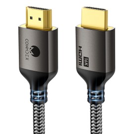 CONMDEX 16K HDMI 2.2 Cable 6.6ft, 96Gbps Headroom, 8K@120Hz 144Hz /4K@240Hz