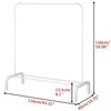 OTROUWORHT Clothes Rack Metal Clothing Rack with Bottom Shelf Garment