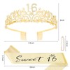 Semato Sweet 16 Party Decorations Set - Gold 16th Birthday