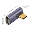 Poyiccot USB C Right Angle Adapter 40Gbps, 8K@60Hz, 100W, USB