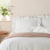Wylder Nature Blousey Ruffled Cotton Pillowcase Pair - Pink