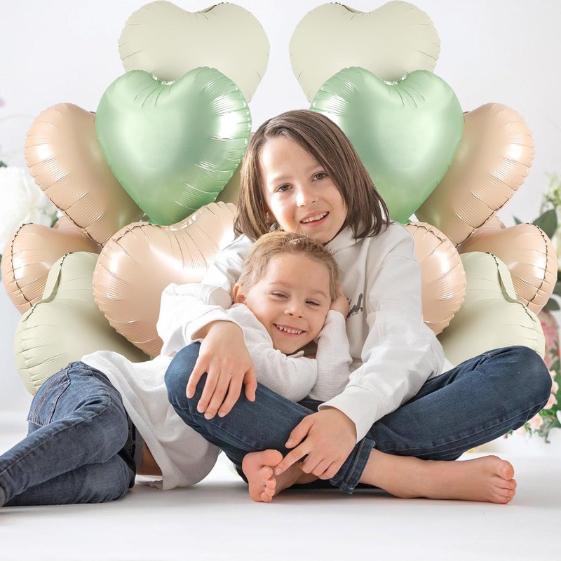 Heart Foil Balloons, Pack of 24, Heart Balloons Wedding, Heart