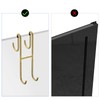 Over Shower Glass Door Hook, 2 Pack Gold Stainless Steel