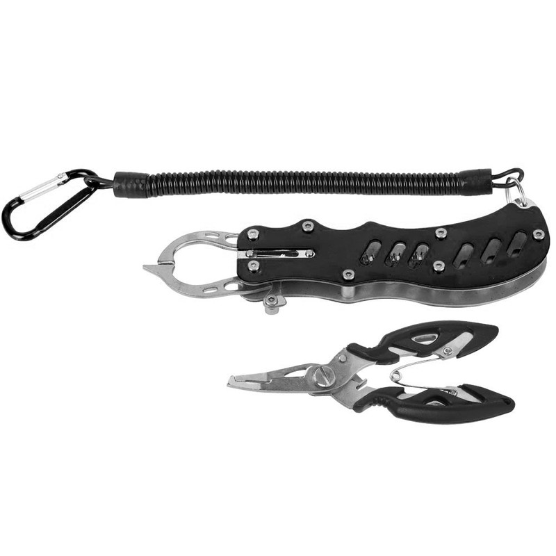 Fishing Plier Multipurpose Portable Fishing Pliers Fish Grips with Lanyard