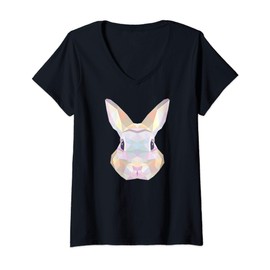 Womens Funny Easter Day Tee Bunny Rabbit Ears Egg Cute Men Women V-Neck T-Shirt