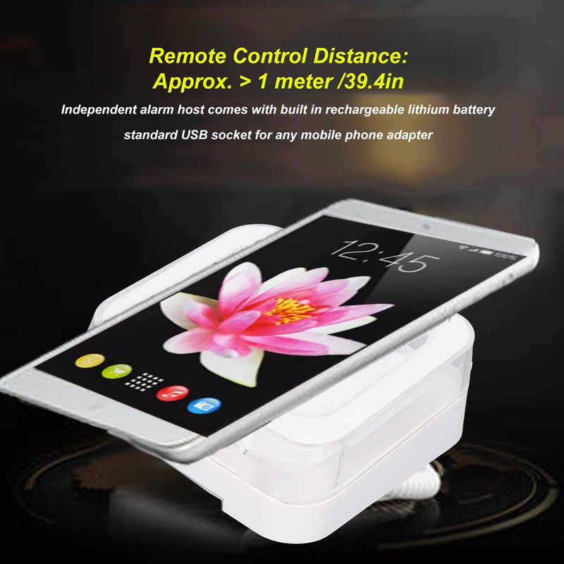 Anti Theft Security Alarm Display Stand 95-120dB Infrared Remote Control