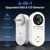 4-in-1 Natural Gas Leak Detector & Carbon Monoxide Detectors -