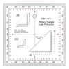 CYA Military Map Protractor Coordinate Scale Map for Land Navigation,