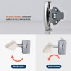 Dream Lighting RV Push Latch ARC Folding Home Drawer Cabinet
