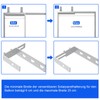 6-25 cm Set of 4 Adjustable Solar Panel Brackets with