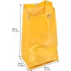 Vaguelly Bolsas para Carrito de Servicio, 2 Piezas Lona Amarilla