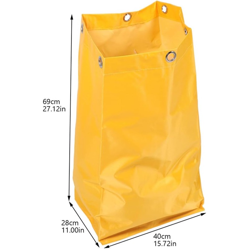 Vaguelly Bolsas para Carrito de Servicio, 2 Piezas Lona Amarilla