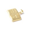 KitBeads 10Pcs Gold Plated Bible Charms Juses Love Peace Luck