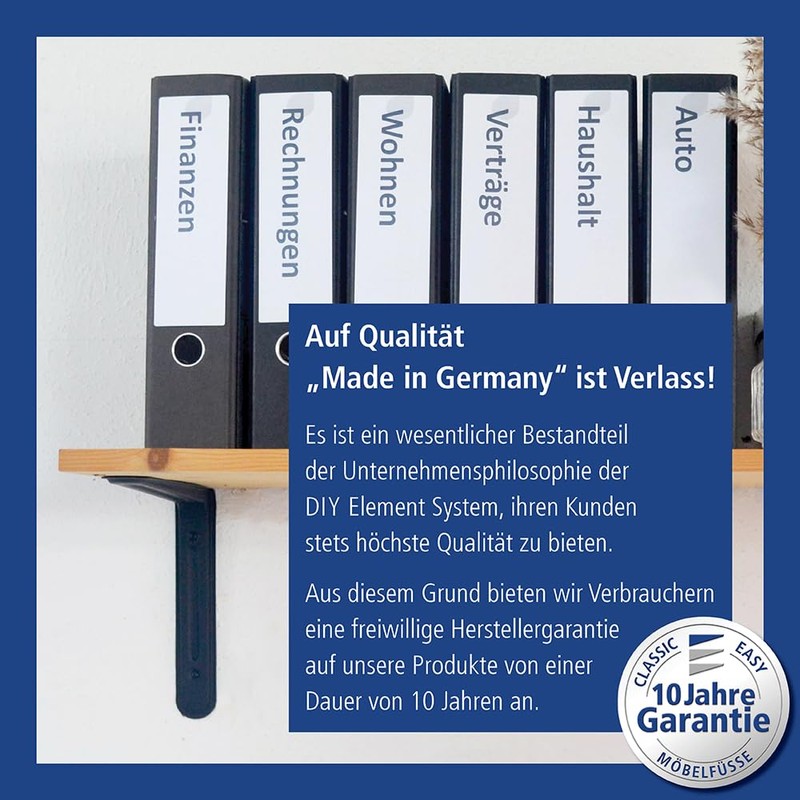 Arena Shelf Bracket/Support, Available in 5 Different Sizes and 3