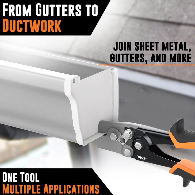 Mutt Tools Professional Snap Lock Punch - Heavy Duty Sheet