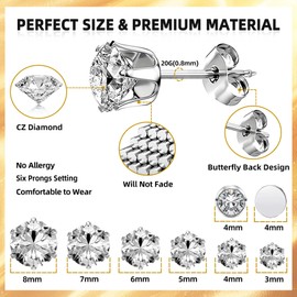 Self Ear Piercing Gun Kit with 12 Pairs of CZ Ear Stud Piercing Tools with Multi-Purpose Ear Gun for Salon and Home Use