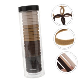 FOMIYES 20pcs Seamless Elastic Hair Ties for Women Hair Bands for Ponytails Convenient Storage Holder Included