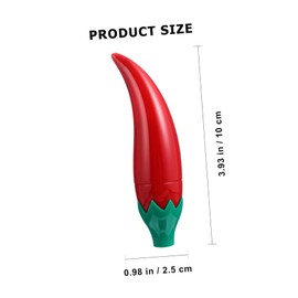 Minkissy 12pcs Pepper Shape Lip Gloss Tubes DIY Lip Balms Tube Empty Lipstick Refillable Cosmetic Container