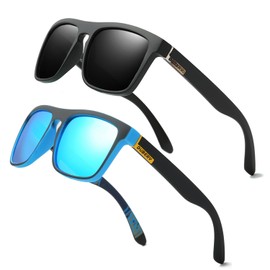 KeliSphere Polarised Sunglasses for Men UV Protection Square Driving Sport Shades Glasses