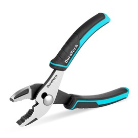 DURATECH 6 Inch Slip Joint Pliers, Small Pliers with Comfortable TPR Handle, Pliers Tool Forged from High Carbon Steel, Swivel Rivet, Pliers for Tightening, Loosening and Gripping Nuts and Bolts