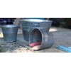4" Round Planter - Galvanized