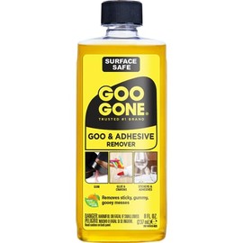 Goo Gone Citrus Power para Remover Pegantinas, Grasa, Goma de Mascar, Brea, Crayón y Cinta Adhesiva, 236 ml