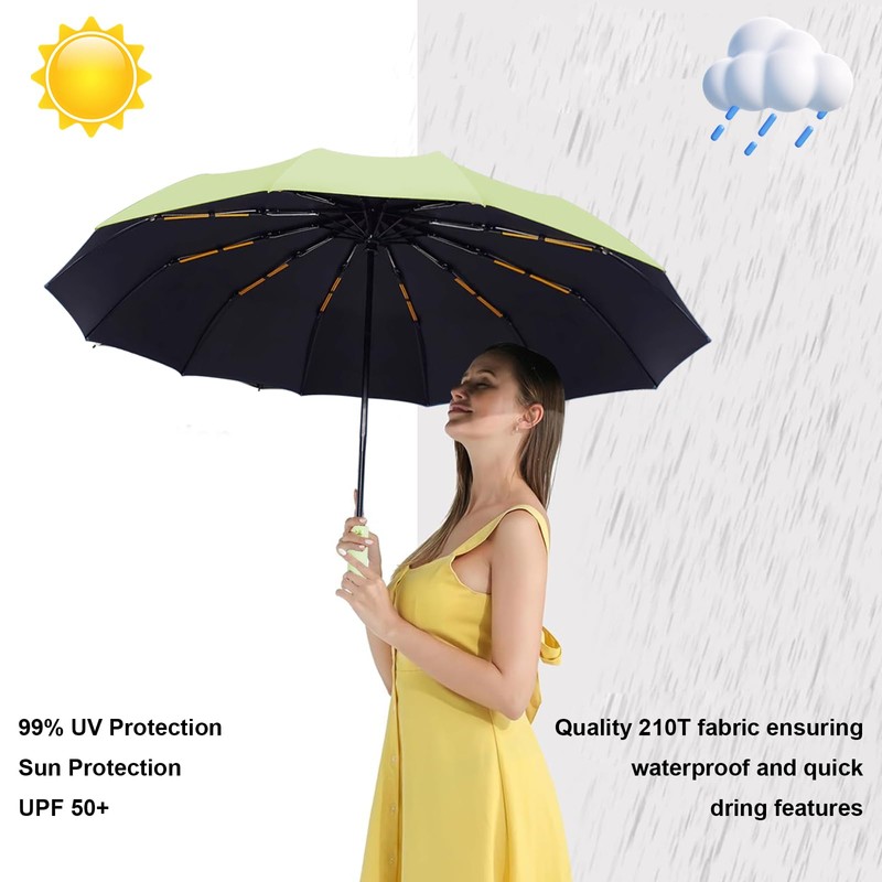 Wydexint Umbrella, Automatic Umbrella, Pocket Umbrella, Automatic Stormproof, Automatic Open