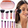 10 PcsTravel Makeup Brushes Mini Makeup Brushes Pink Makeup Brush