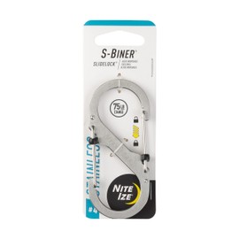 Nite Ize LSB4-11-R3 S-Biner Slide Lock, Stainless Steel