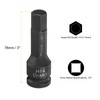 sourcing map 2pcs H14 (14mm) Hex Impact Bit Socket 1/2"