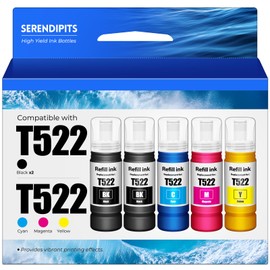 522 Ink Refill Bottles ET-2800 ET-2400 ET-4800 Replacement for 522 Ink Refill Bottles Fit for 522 Ink for 2800 4800 2400 ET-2803 ET-2720 ET-2840 ET4700 ET4810 ET2800 ET4800 2803 4800 Printer