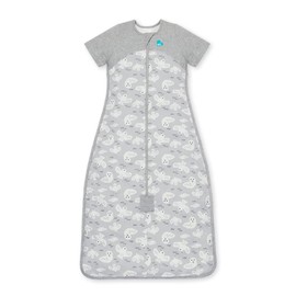 Love to Dream Organic Baby Sleeping Bag (6-18 Months) Super Soft Temperature Regulating Sleeping Bag 1.0 Tog All Seasons Wearable Blanket Grey