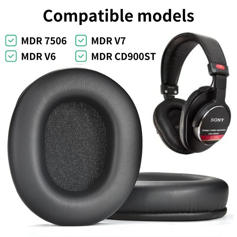 ShotR Ear Pads Ear Cushions for SONY MDR-CD900ST / MDR-7506