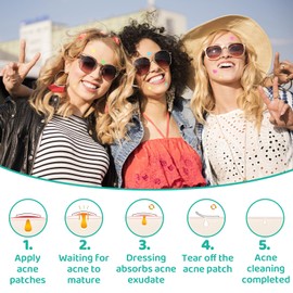 yisight Pimple Patches Star, Pack of 240 Pimple Patches, Hydrocolloid Pimple Patches, Anti Pimple Patches, Suitable for All Skin Types, Waterproof, Breathable