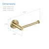 KIBI Circular Toilet Paper Holder for Bathroom Solid Brass Wall