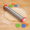 Stainless Steel Adjustable Rolling Pin w/Rings