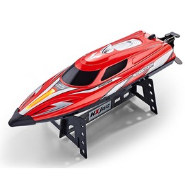 jaming 2.4Ghz RC Boat,25KPH Fast Speed RC Boat,14 inch Remote Control Boats for Kids and Adults, Waterproof Toy Boats for Lakes & Pools Gifts for Kids Boys (Red)