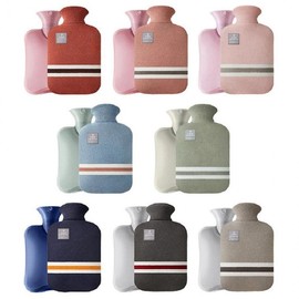 Insulated, warm, 2L water bag, knitted hot pack, steam pack, portable thermal goods Cool water bag navy