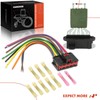 A-Premium HVAC Blower Motor Resistor with Wire Harness Kit Compatible