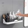 PIGPIGFLY Shower Shelf no Drilling, Plastic Bathroom Shelf, Shower Organiser,