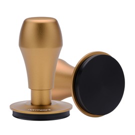 Normcore 53.3mm Coffee Tamper V4, Spring Loaded Tamper With Stainless Steel Flat Base, Bronze Handle with Titanium PVD Flat Base, Compatible with 54mm Breville Espresso Portafilter