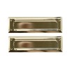 Solid Steel Gold Color with Spring Flap | Mail Slot