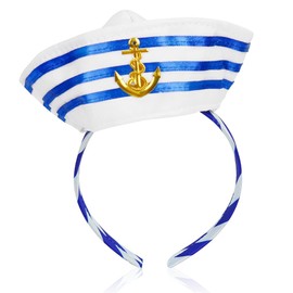 Cadimus Sailor Hat Headband, Sailor Costume Accessories, for Carnival Theme Party