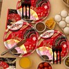 Lovarywow Japanese Hibachi Party Decorations, 96PCS Hibachi Party Plates Napkins