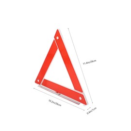 Mikinona Emergency Warning Triangle for Car Reflective Safety Sign for Roadside Use Durable Construction High Visibility Triangle for Trucks Vehicles