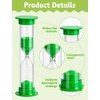 15Pcs 5 Min Sand Timer,Plastic Hourglass Visual Sand Clock Colorful