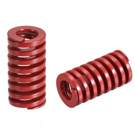 sourcing map Tool Spring 18 mm Outer Diameter 35 mm Long Spiral Embossing Medium Load Compression Tool Springs for 3D Printer Electrical Parts Red Pack of 2